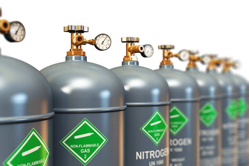 Nitrogen-cylinders Nitrogen cylinders