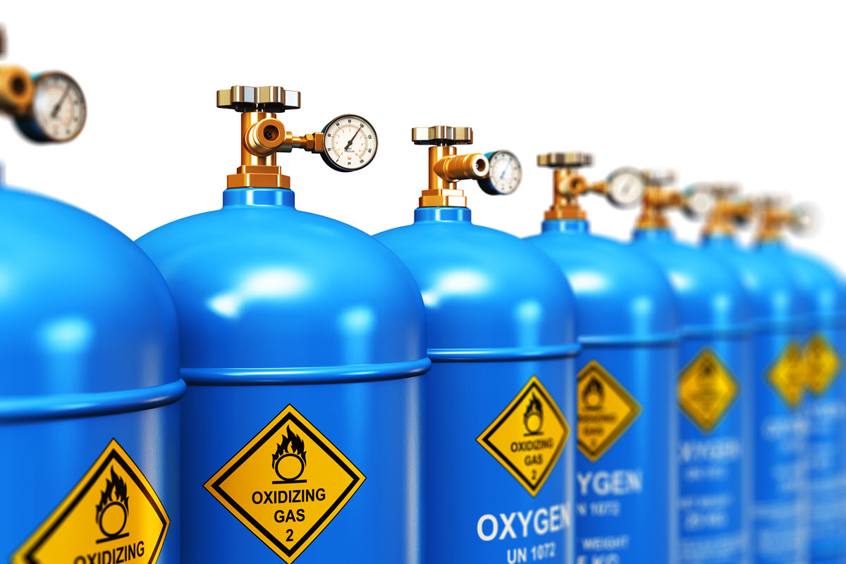 Oxygen cylinders
